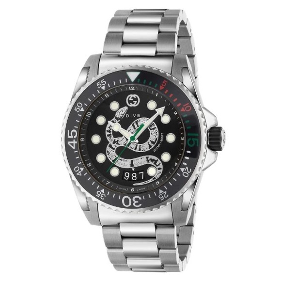 Men's Silver Dive Watch - Picture 1 of 12